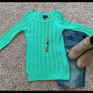 Light green sweater